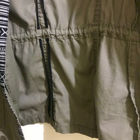 SLOOSH  Khaki Lightweight Safari Jacket w/ Knit Sleeves - Picture 10 of 15